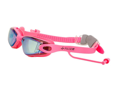 PulseIT Flow Swimming Goggles for Women – Anti-Fog, Leak-Proof & UV Protected | Adjustable Straps | Includes Case & Ear Plugs | Pool, Beach & Open Water