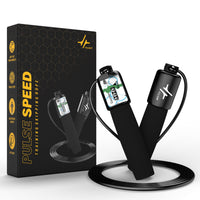 PulseITJump Adjustable Skipping Rope for Men & Women | Speed Jump Rope for Cardio, Weight Loss, Fitness & CrossFit | Tangle-Free, Lightweight & Durable – Ideal for Home & Gym Workouts