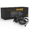 PulseIT Glide Swim Goggles – Anti-Fog, Leak-Proof & UV Protected | Built-In Ear Plugs | Precision Fit for Long Sessions | Adults, Youth & Kids | Pool & Open Water