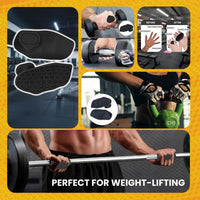 PulseIT HoldGrip Silicone Gym Grip Pads – Anti-Slip & Sweat-Resistant | Protects Palms & Prevents Calluses | Pull-Ups, Dumbbells & Barbells | Pack of 2 | Men & Women