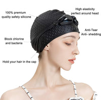 PulseIT CapX Silicone Swim Cap – Fits All Hair Types | Waterproof, Non-Slip & Comfortable | Protects Hair from Chlorine | Men & Women