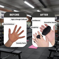 PulseIT HoldGrip Silicone Gym Grip Pads – Anti-Slip & Sweat-Resistant | Protects Palms & Prevents Calluses | Pull-Ups, Dumbbells & Barbells | Pack of 2 | Men & Women