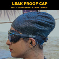 PulseIT CapX Silicone Swim Cap – Fits All Hair Types | Waterproof, Non-Slip & Comfortable | Protects Hair from Chlorine | Men & Women