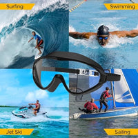 PulseIT Dive Swim Goggles – Wide-Vision Anti-Fog & UV Protected | Soft Silicone Frame | Fits Adults, Youth & Kids | Pool, Beach & Open Water