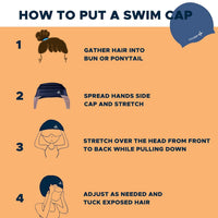 PulseIT CapX Silicone Swim Cap – Fits All Hair Types | Waterproof, Non-Slip & Comfortable | Protects Hair from Chlorine | Men & Women